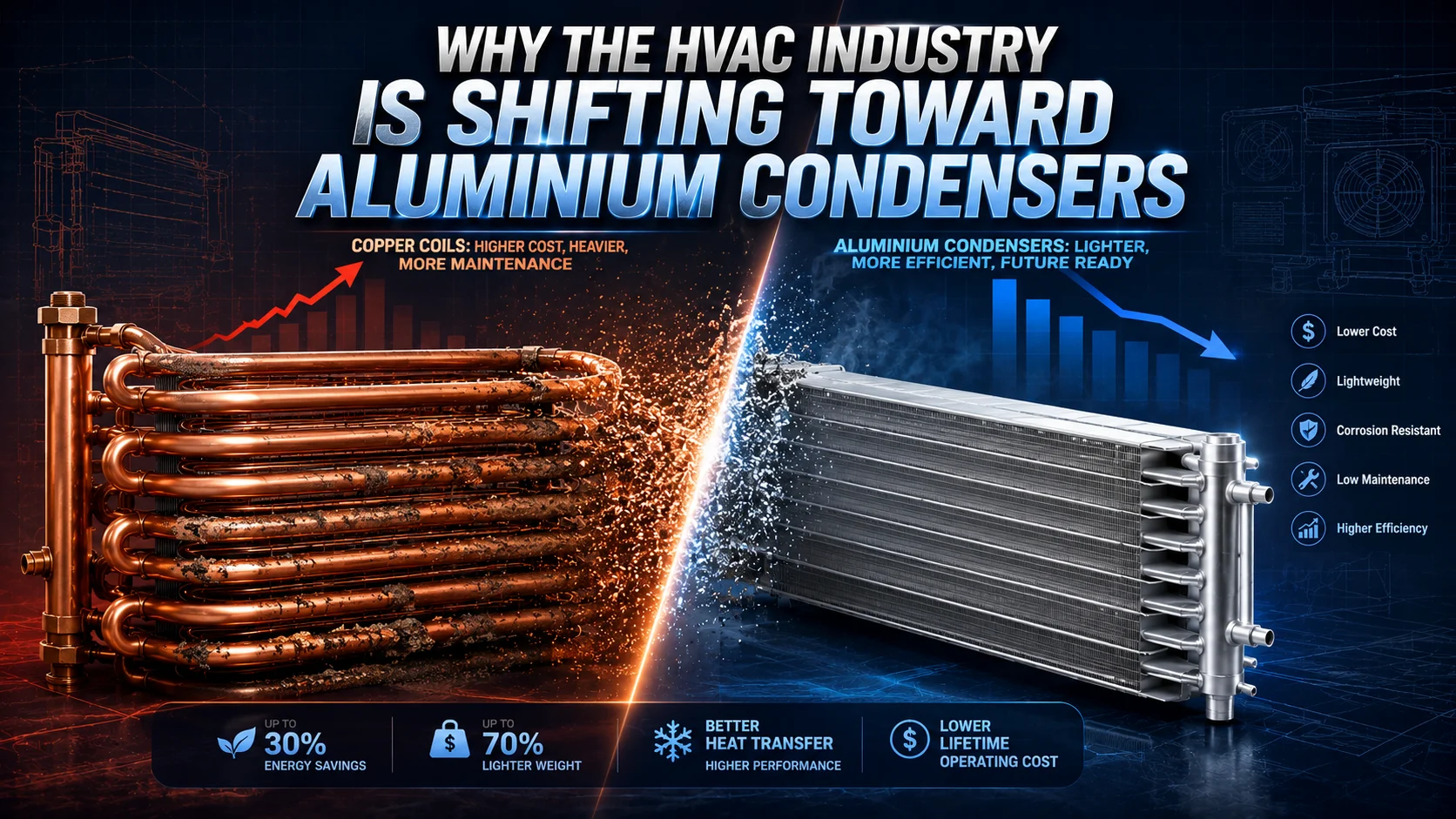 aluminium condensers