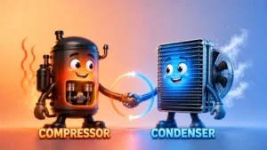 Condenser vs. Compressor